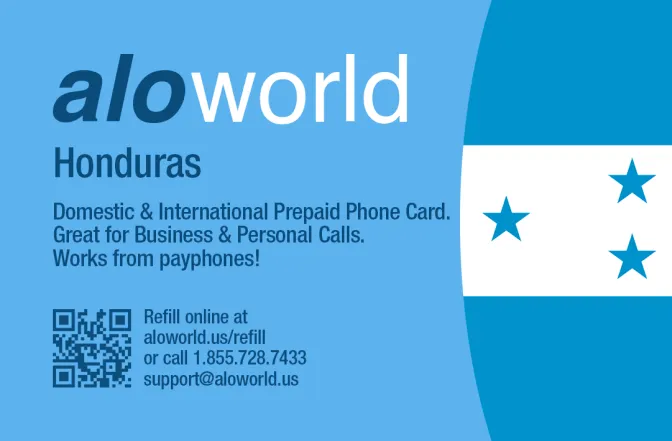 Call Honduras from United States or Canada cheap and easy with a calling card.