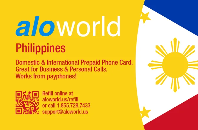 Call Philippines from United States or Canada cheap and easy with a calling card.